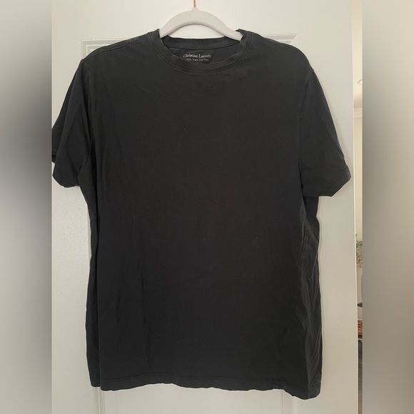 Christian Lacroix Unisex Pima Cotton Black Short Sleeve Women’s Tee Size M - Picture 2 of 4